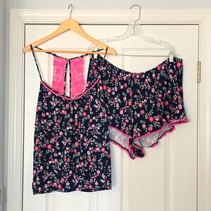 Secret Treasures Floral Lace Short Set